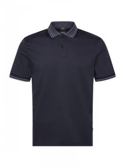 Boss - Blue Solid Polo T-Shirt