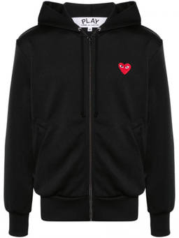 COMME des GARCONS - Black Logo Hood Sweatshirt (XS)