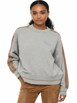 Palm Angels - Grey Logo Crew Neck Sweatshirt (XXS)