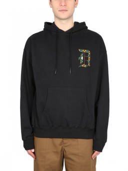 Drole De Monsieur - Black Relaxed Logo Hoodie (S)