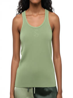 Jil Sander - Green Textured Scoop Neck Top (XXS)