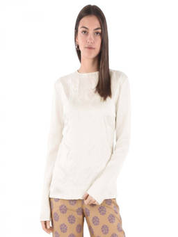 Maison Margiela - White Textured Crew Neck Top (S)