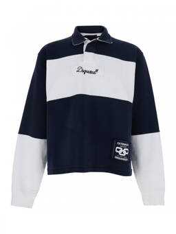 Dsquared2 - Blue Logo Polo Sweatshirt
