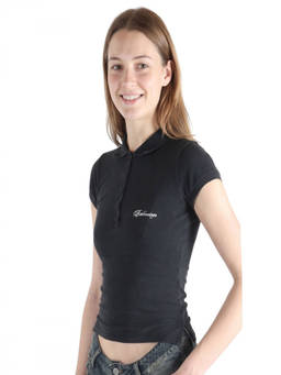 Balenciaga - Black Logo Shirt Collar Polo T-Shirt
