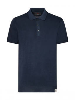 Peuterey - Navy Blue Solid Polo T-Shirt