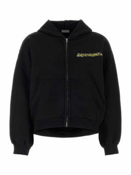 Balenciaga - Black Logo Hood Sweatshirt