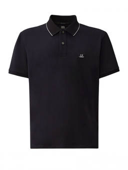 C.P. Company - Black Short Sleeves Polo T-Shirt