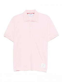 Thom Browne - Light Pink Solid Polo T-Shirt