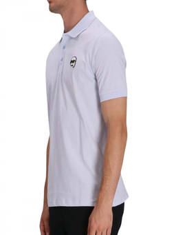 Karl Lagerfeld - Light Blue Logo Polo T-Shirt (XL)
