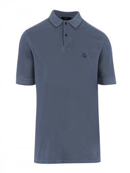 Herno - Royal Blue Logo Polo T-Shirt (M)