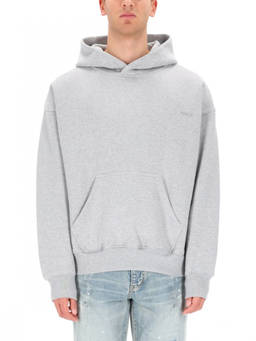 Purple Brand - Grey Solid Relaxed Hoodie
