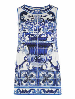 Dolce&Gabbana - Multicolour Printed Round Neck Top (XXS)