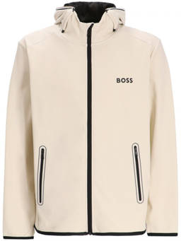Boss - White Logo Hoodie