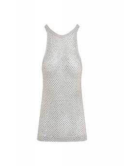 Tom Ford - Silver Sleeveless Top (M)