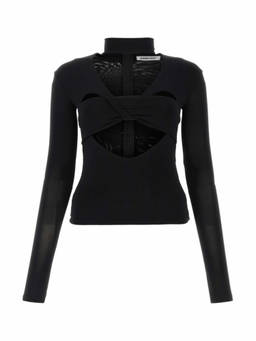 Ambush - Black Stretch Viscose Top (XS)
