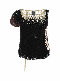 Dries Van Noten - Black Crochet Top (S)