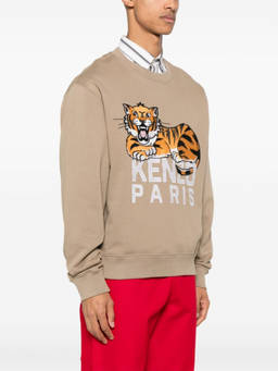 Kenzo - Brown Crewneck Printed Sweatshirt