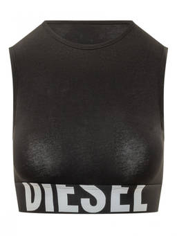 Diesel - Black Logo Crew Neck Top