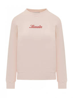 Lanvin - Pink Logo Crew Neck Sweatshirt (L)