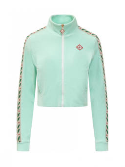 Casablanca - Green Embroidered Mock Collar Sweatshirt (L)