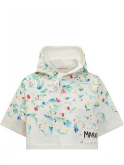 Marni - White Floral Hood Sweatshirt (M)