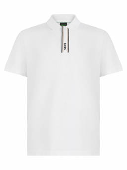 Boss - White Regular Shirt Collar Polo T-Shirt