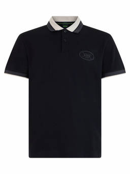 Boss - Black Shirt Collar Logo Polo T-Shirt