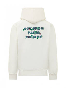 Drole De Monsieur - White Embroidered Hoodie