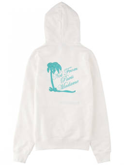 Drole De Monsieur - White Embroidered Hoodie