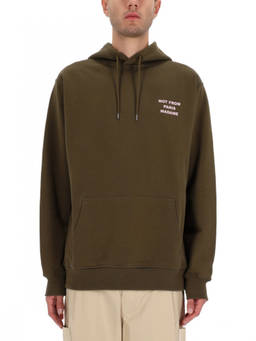 Drole De Monsieur - Khaki Printed Hoodie (M)