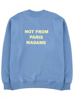 Drole De Monsieur - Blue Crew Neck Sweatshirt
