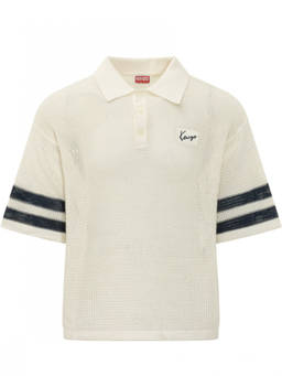 Kenzo - Off White Shirt Collar Polo T-Shirt
