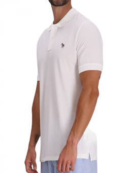 Ps By Paul Smith - White Shirt Collar Polo T-Shirt (L)