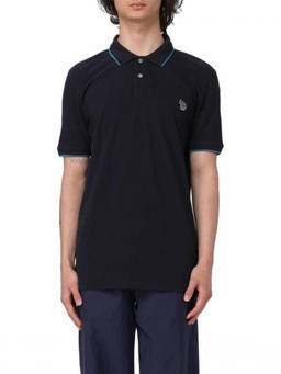 Ps By Paul Smith - Navy Blue Logo Polo T-Shirt