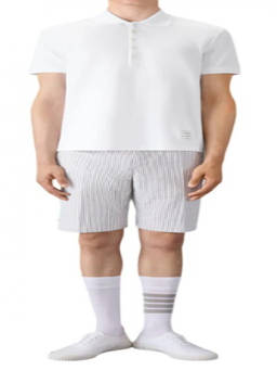 Thom Browne - White Shirt Collar Polo T-Shirts