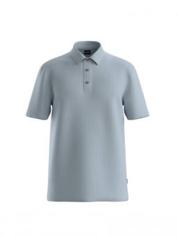 Boss - Blue Shirt Collar Polo T-Shirts