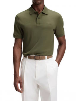 Boss - Green Shirt Collar Polo T-Shirts