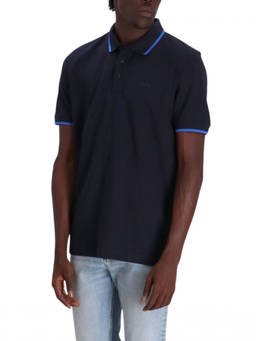 Boss - Navy Blue Logo Polo T-Shirts