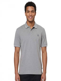 Boss - Grey Shirt Collar Polo T-Shirt