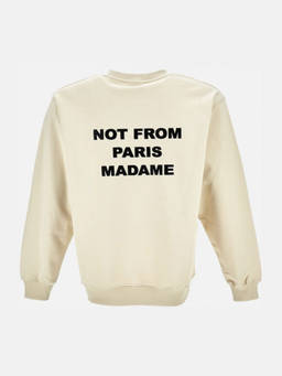 Drole De Monsieur - Beige Slogan Sweatshirt