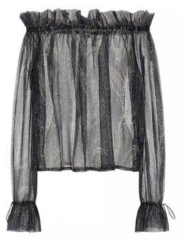 Saint Laurent - Black Lurex Blouse