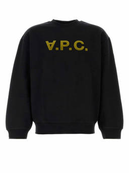 A.P.C. - Black Crewneck Logo Sweatshirt (L)