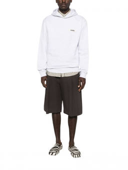 JACQUEMUS - Light Grey Regular Hoodie