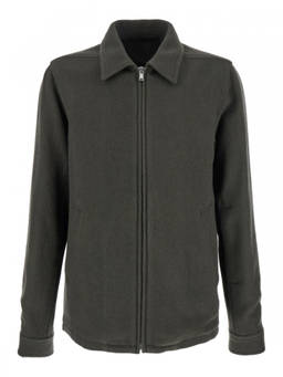 Rick Owens - Green Classic Collar Zipped Sweatshirt