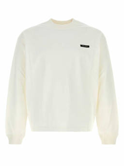 PRADA - Off White Logo Sweatshirt