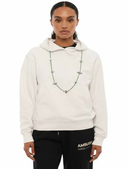 Ambush - White Solid Hood Sweatshirt