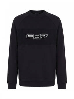 EA7 Emporio Armani - Black Regular Logo Sweatshirt