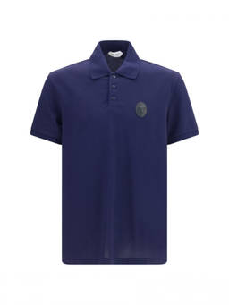Versace - Navy Blue Logo Polo T-Shirt
