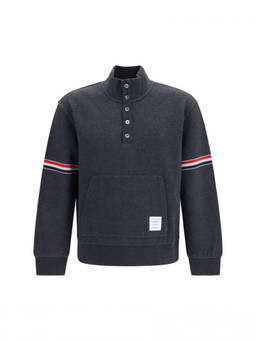 Thom Browne - Dark Grey Stripes Sweatshirt