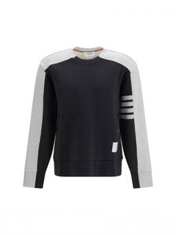 Thom Browne - Dark Grey Colour Block Sweatshirt